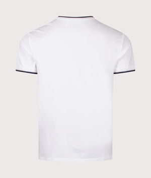 Polo Ralph Lauren Classic Fit Mesh T-Shirt in White. Shot at EQVVS. Back shot. 
