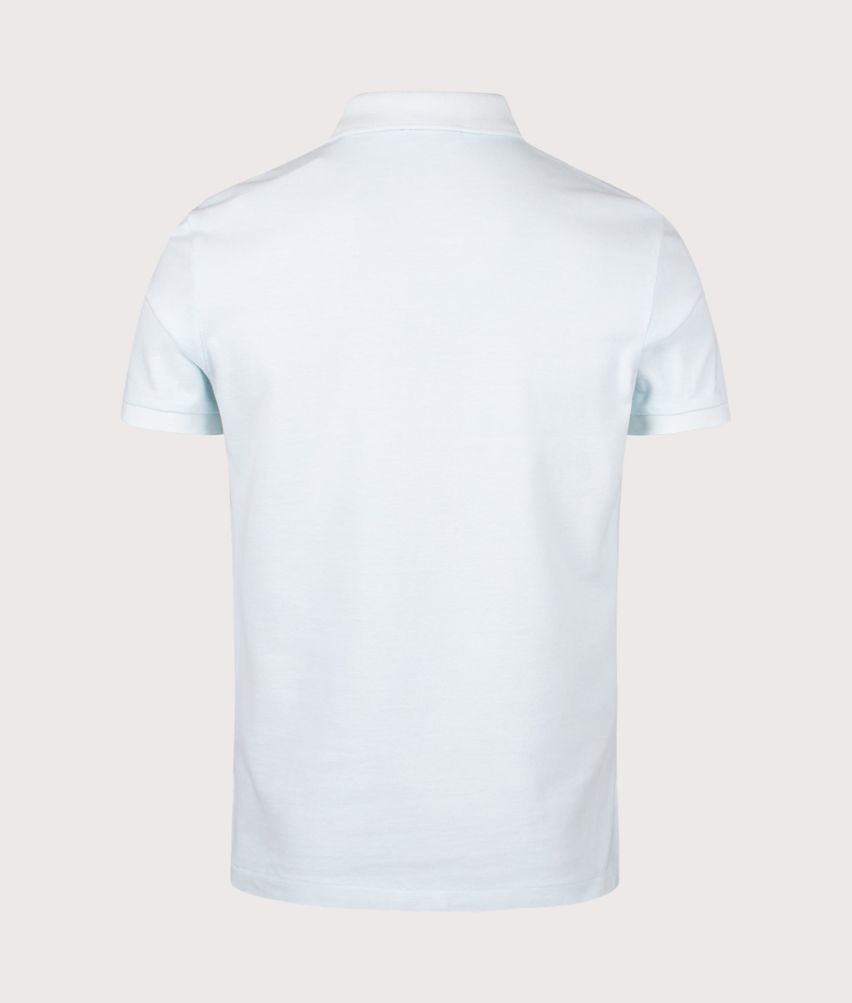 Custom Slim Fit Mineral-Dyed Mesh Polo Shirt. Shot by EQVVS. Back shot.