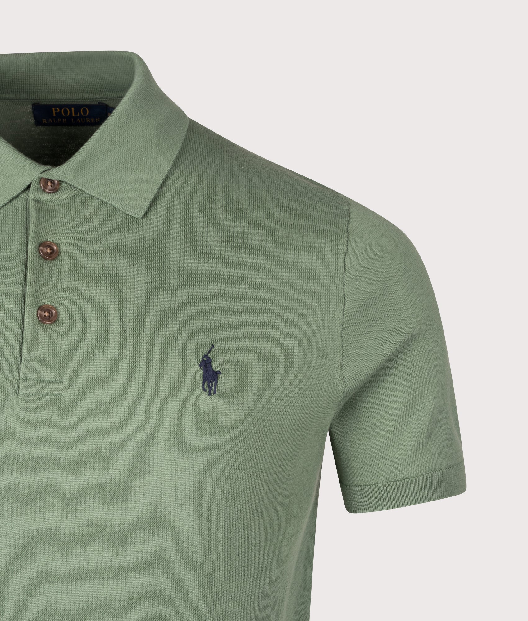 Cotton Knitted Polo Shirt. Shot by EQVVS. Detail shot.