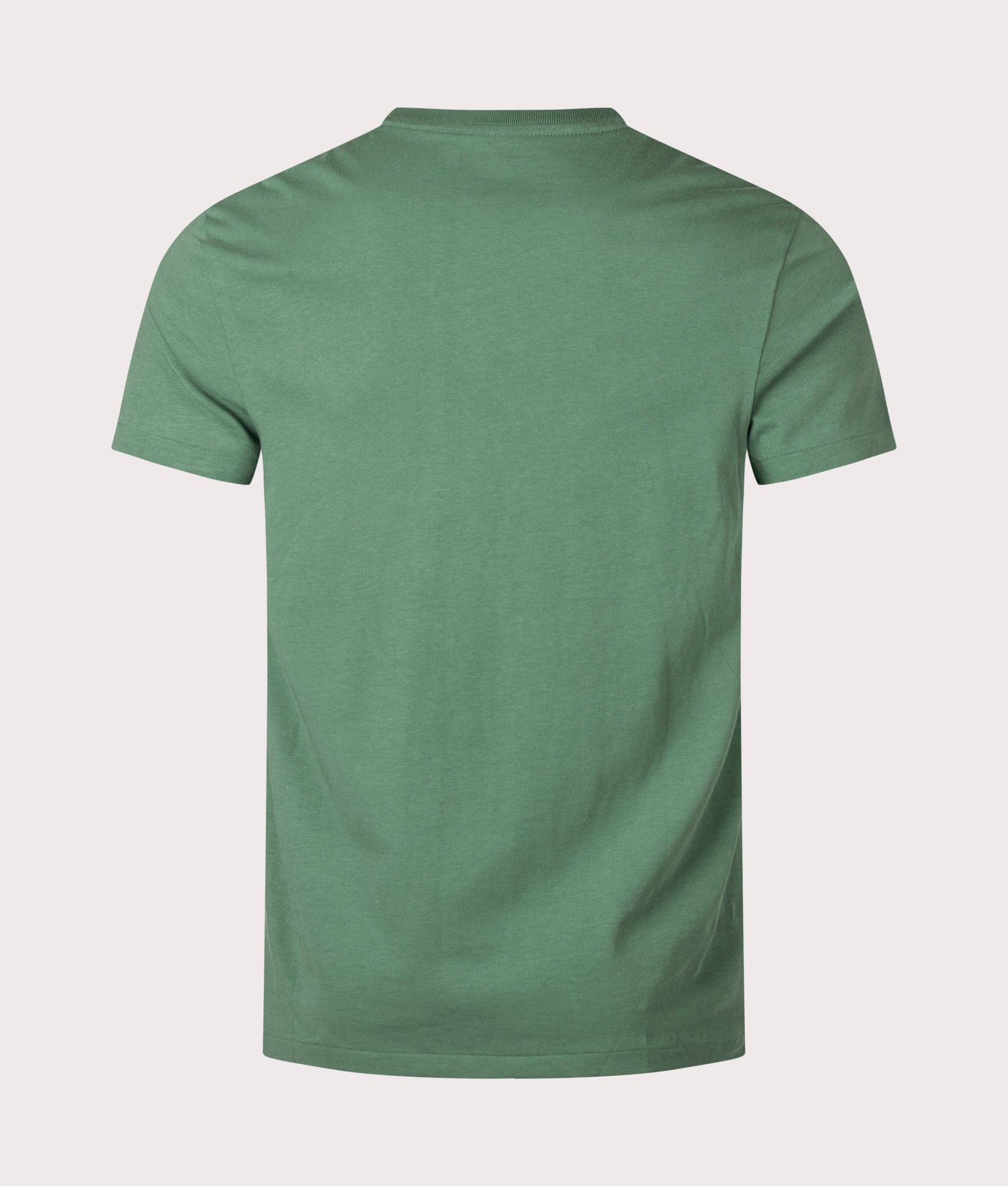 Polo Ralph Lauren Custom Slim Fit Jersey T-Shirt in Antique Green at EQVVS Menswear. Back shot.
