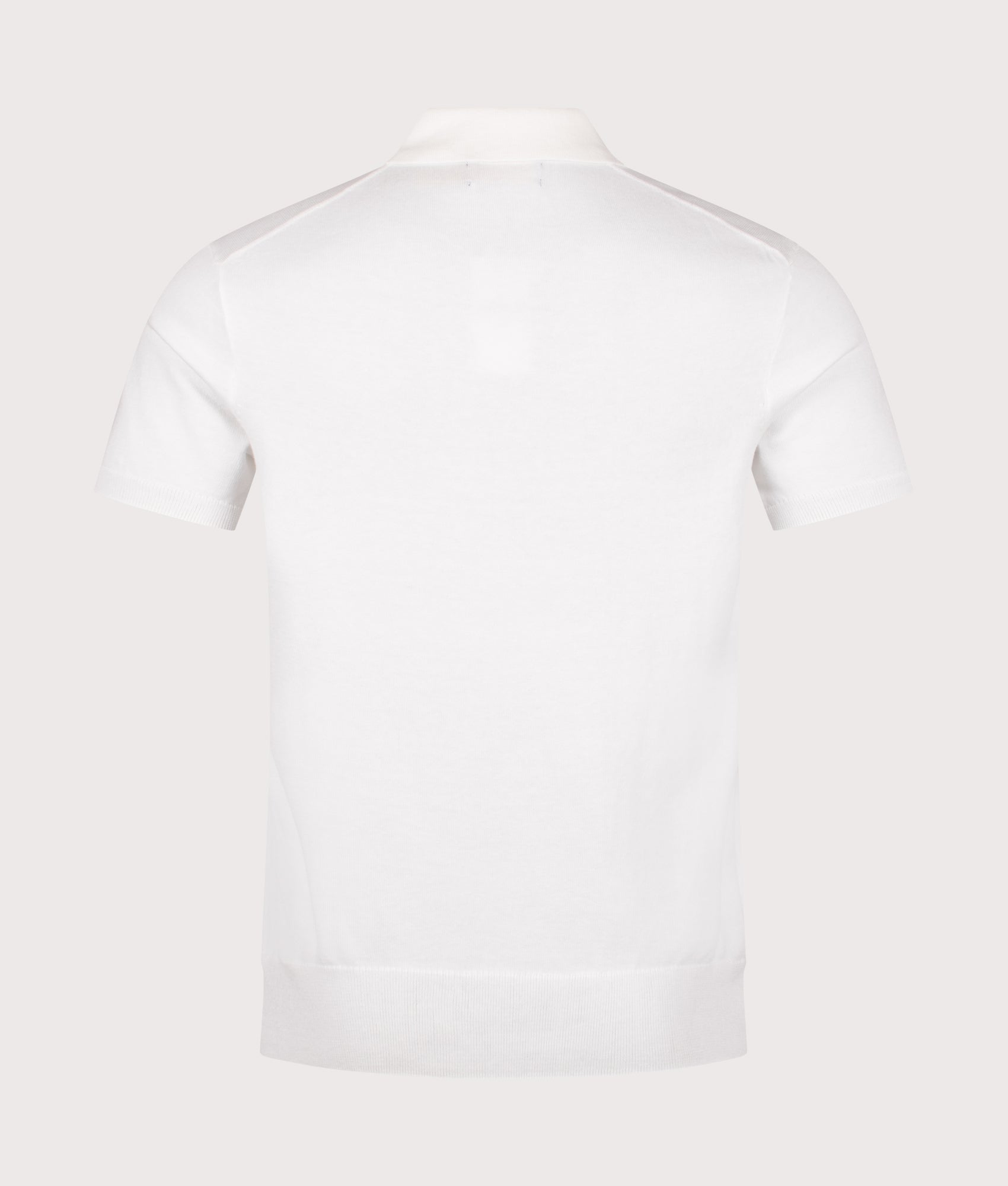 Cotton Knitted Polo Shirt. Shot by EQVVS. Back shot.
