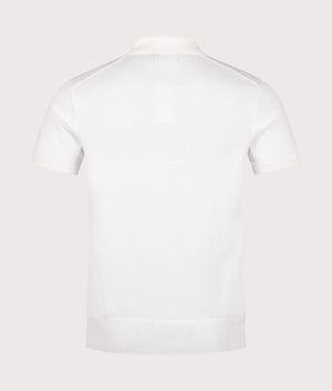Cotton Knitted Polo Shirt. Shot by EQVVS. Back shot.