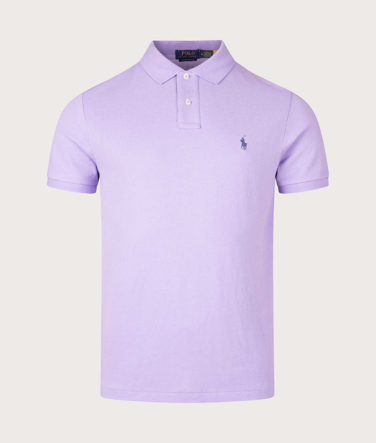 Custom Slim Fit Mesh Polo Shirt S Lavender | Polo Ralph