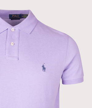 Custom Slim Fit Mesh Polo Shirt. Shot by EQVVS. Detail shot.