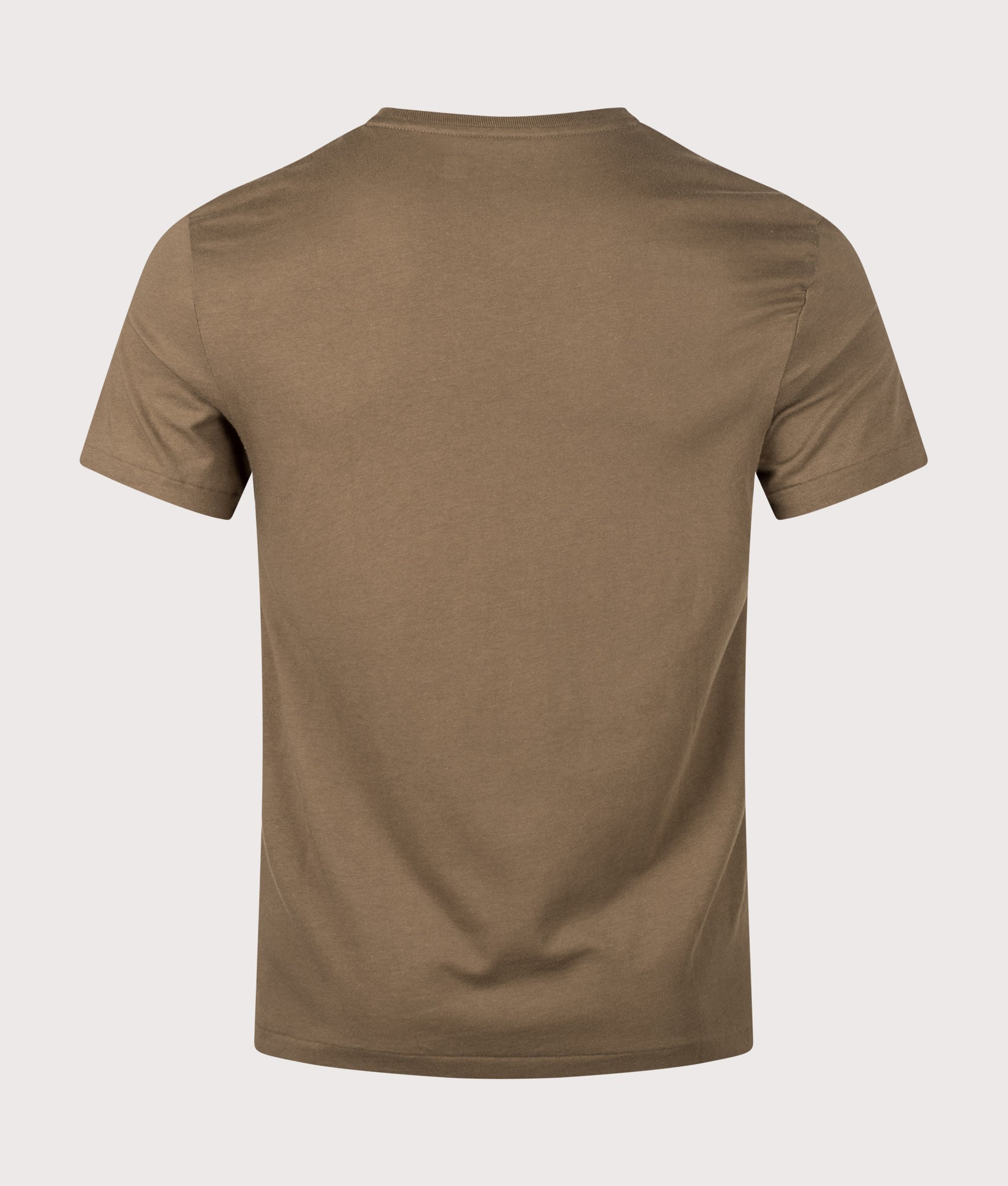 Custom Slim Fit Jersey T-Shirt in Nature Brown. | 100% Cotton | Polo Ralph Lauren | Shot at EQVVS | Back shot 