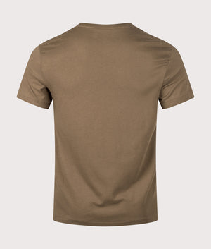Custom Slim Fit Jersey T-Shirt in Nature Brown. | 100% Cotton | Polo Ralph Lauren | Shot at EQVVS | Back shot 