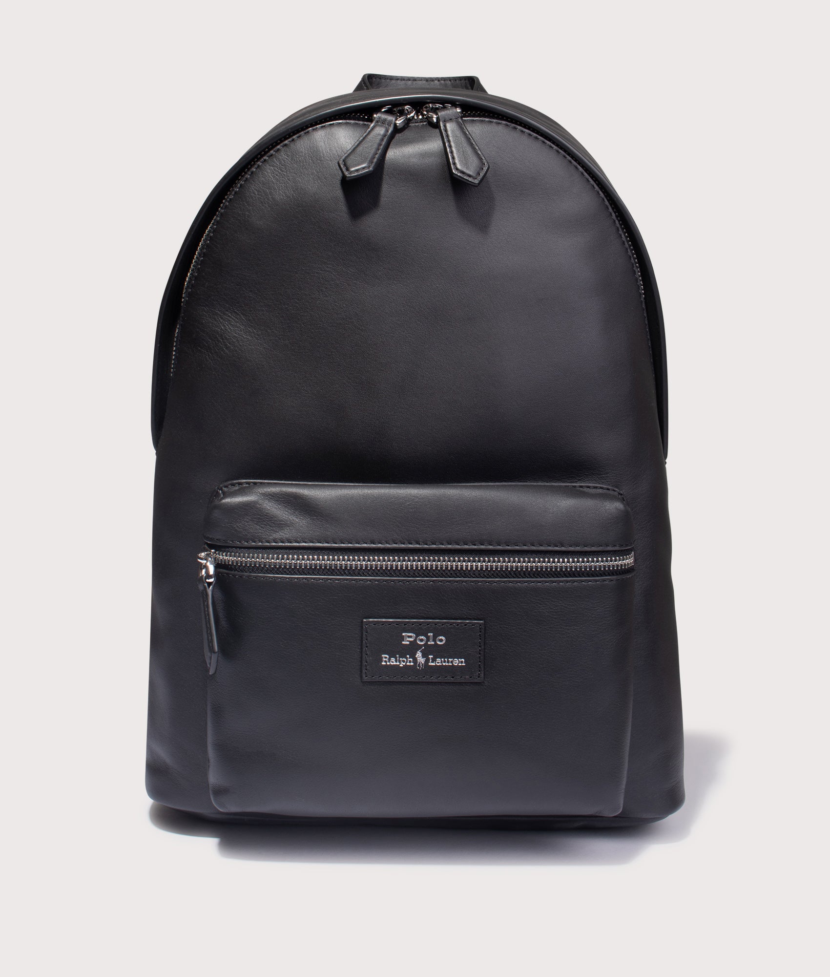 Smooth Leather Backpack. Shot by EQVVS. Front shot.