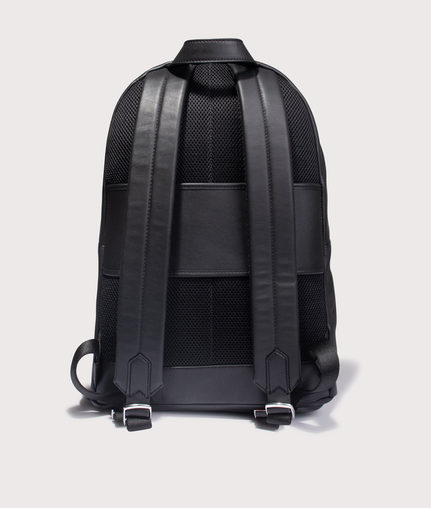 Smooth Leather Backpack. Shot by EQVVS. Back shot.