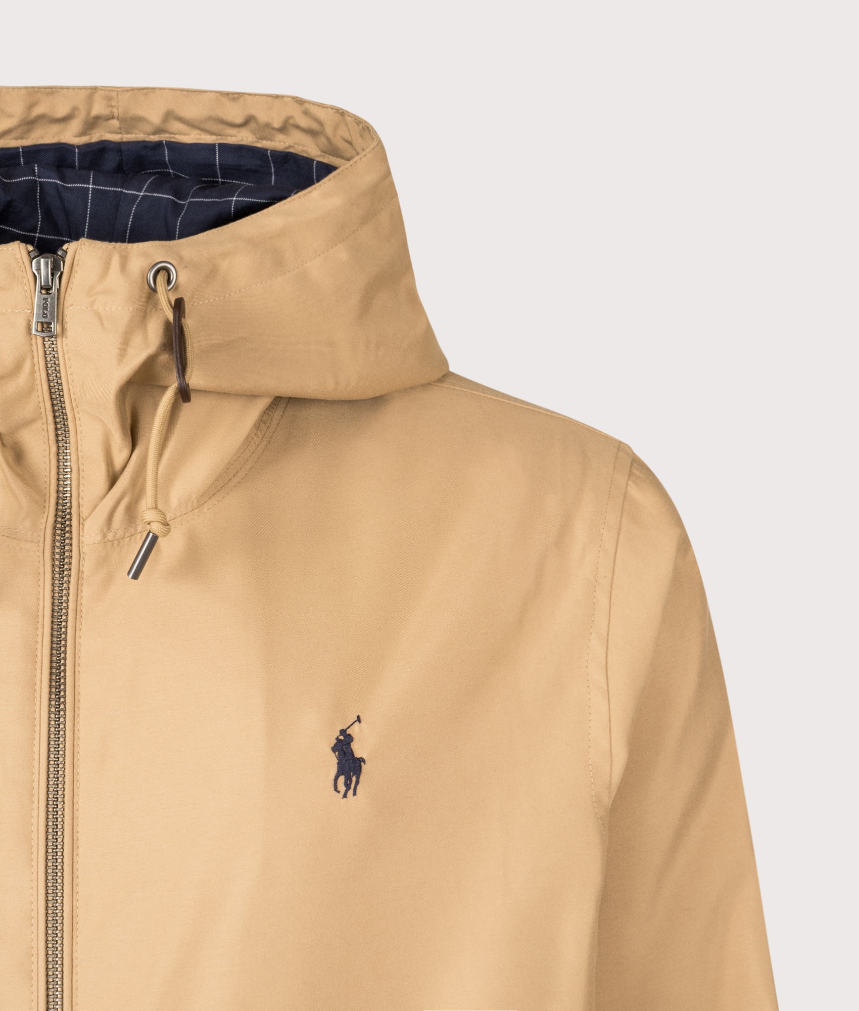 Twill Hooded Jacket. Shot by EQVVS.  shot. Detail Shot.
