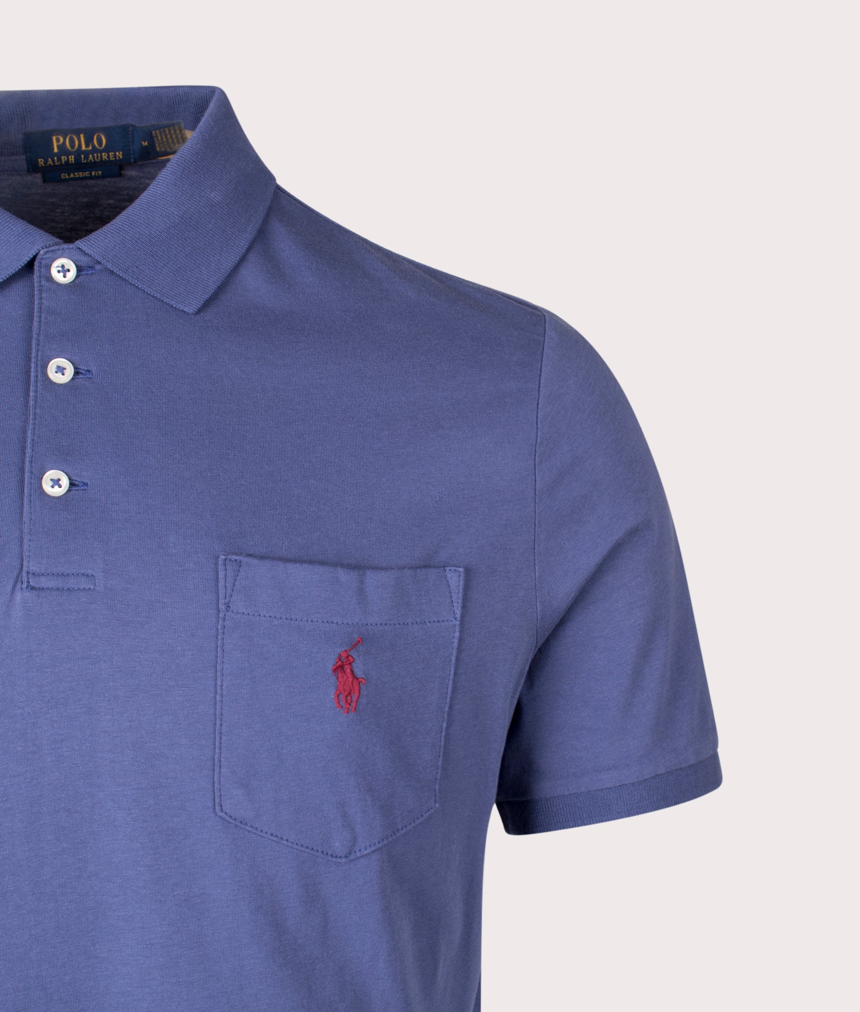 Classic Fit Jersey Pocket Polo Shirt