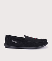 Brenan Suede Slippers: 001 Black/Wine PP 