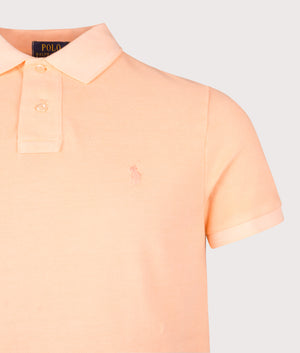 Custom Slim Fit Mineral-Dyed Mesh Polo Shirt. Shot by EQVVS. Detail shot.