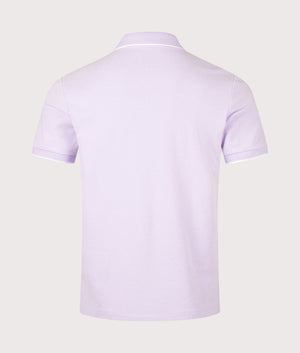 Custom Slim Fit Stretch Oxford Mesh Polo Shirt. Shot by EQVVS. Back shot.