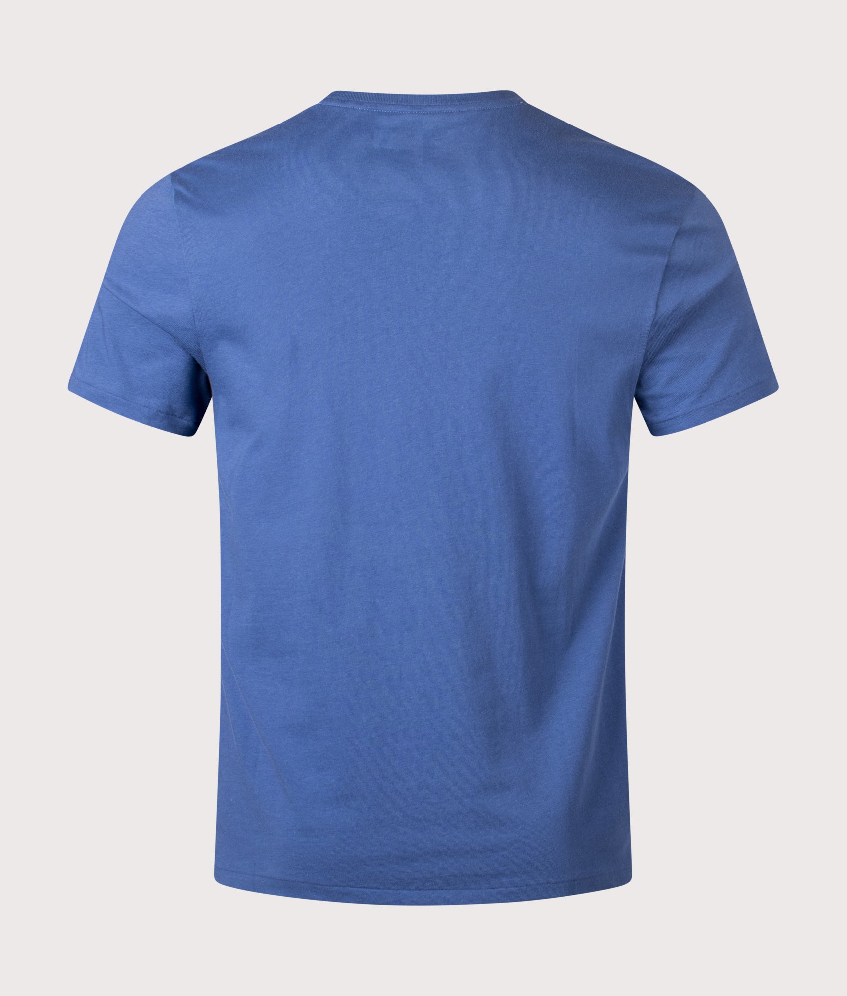 Custom Slim Fit Jersey T-Shirt in Earth Blue. | 100% Cotton | Polo Ralph Lauren | Shot at EQVVS | Back shot