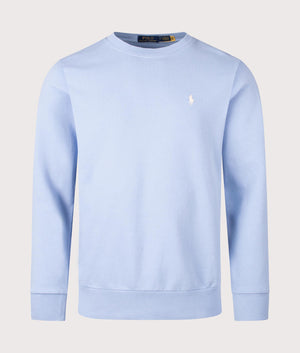 Polo Ralph Lauren, Loopback Terry Sweatshirt, Chambray Blue,  Eqvvs Menswear, front shot angle