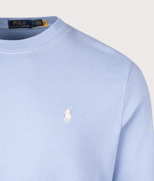 Polo Ralph Lauren, Loopback Terry Sweatshirt, Chambray Blue,  Eqvvs Menswear, detailed shot angle