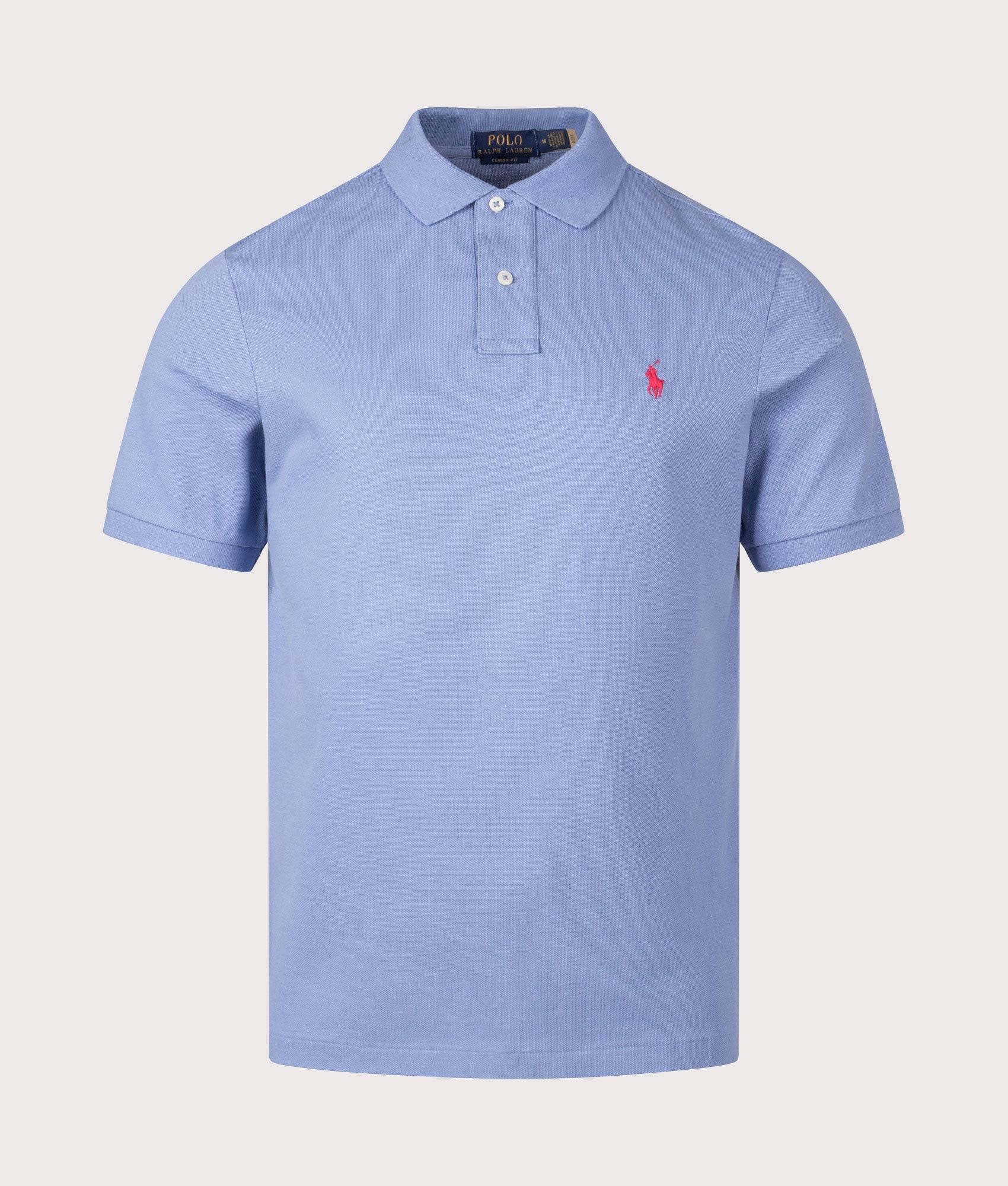 Classic Fit Iconic Mesh Polo Shirt. Shot by EQVVS. Front shot.