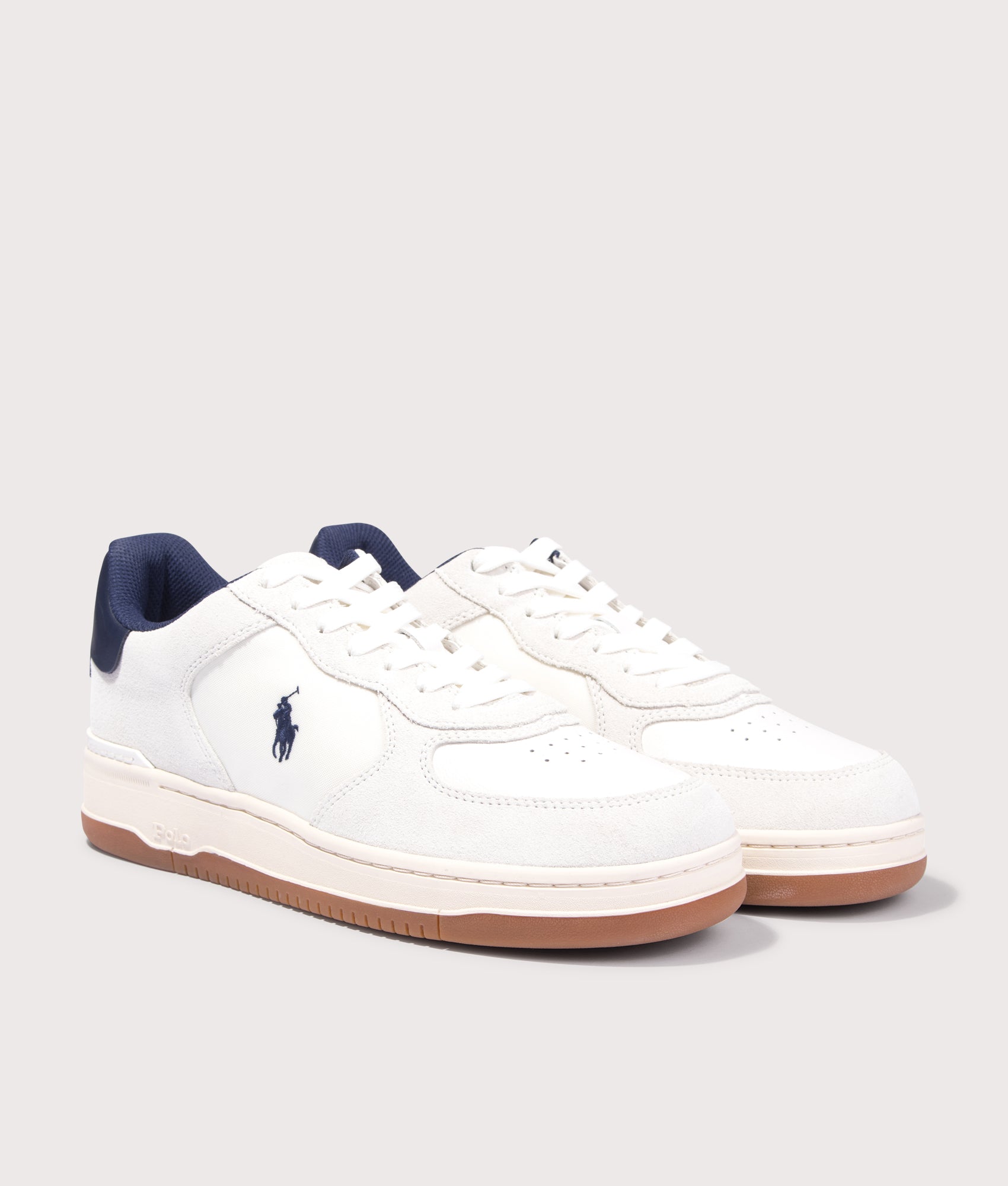 Masters Court Suede-Panelled Sneakers