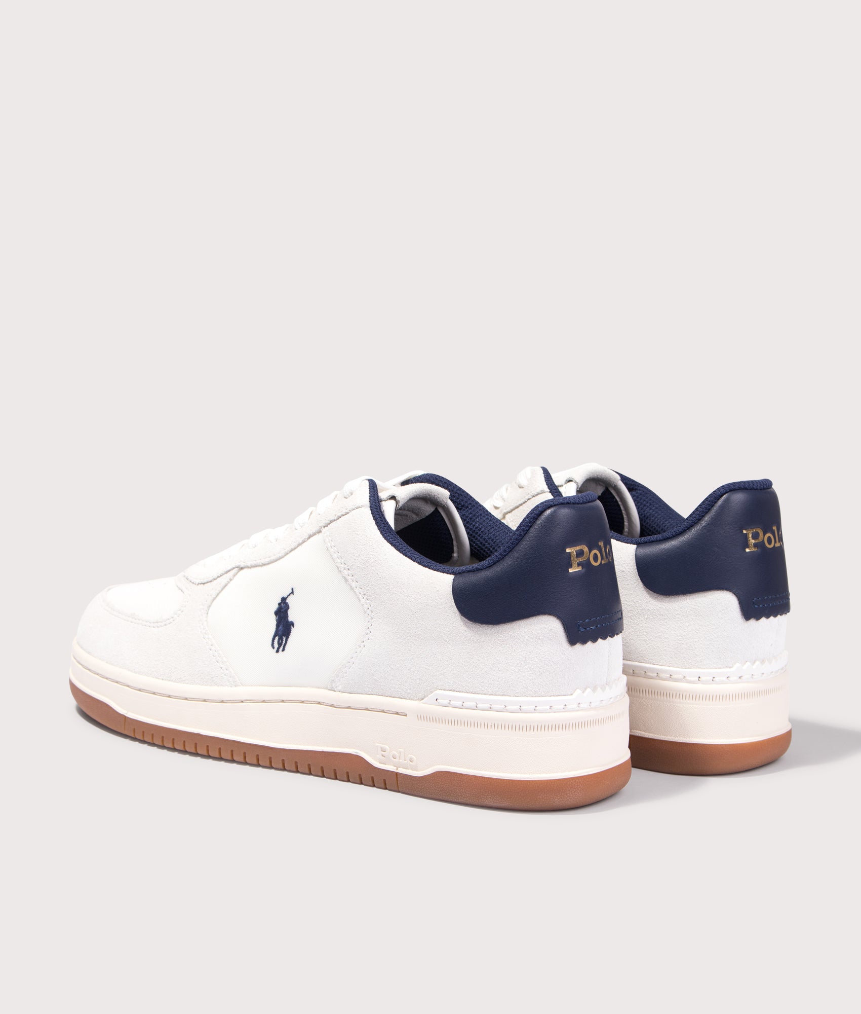 Masters Court Suede-Panelled Sneakers