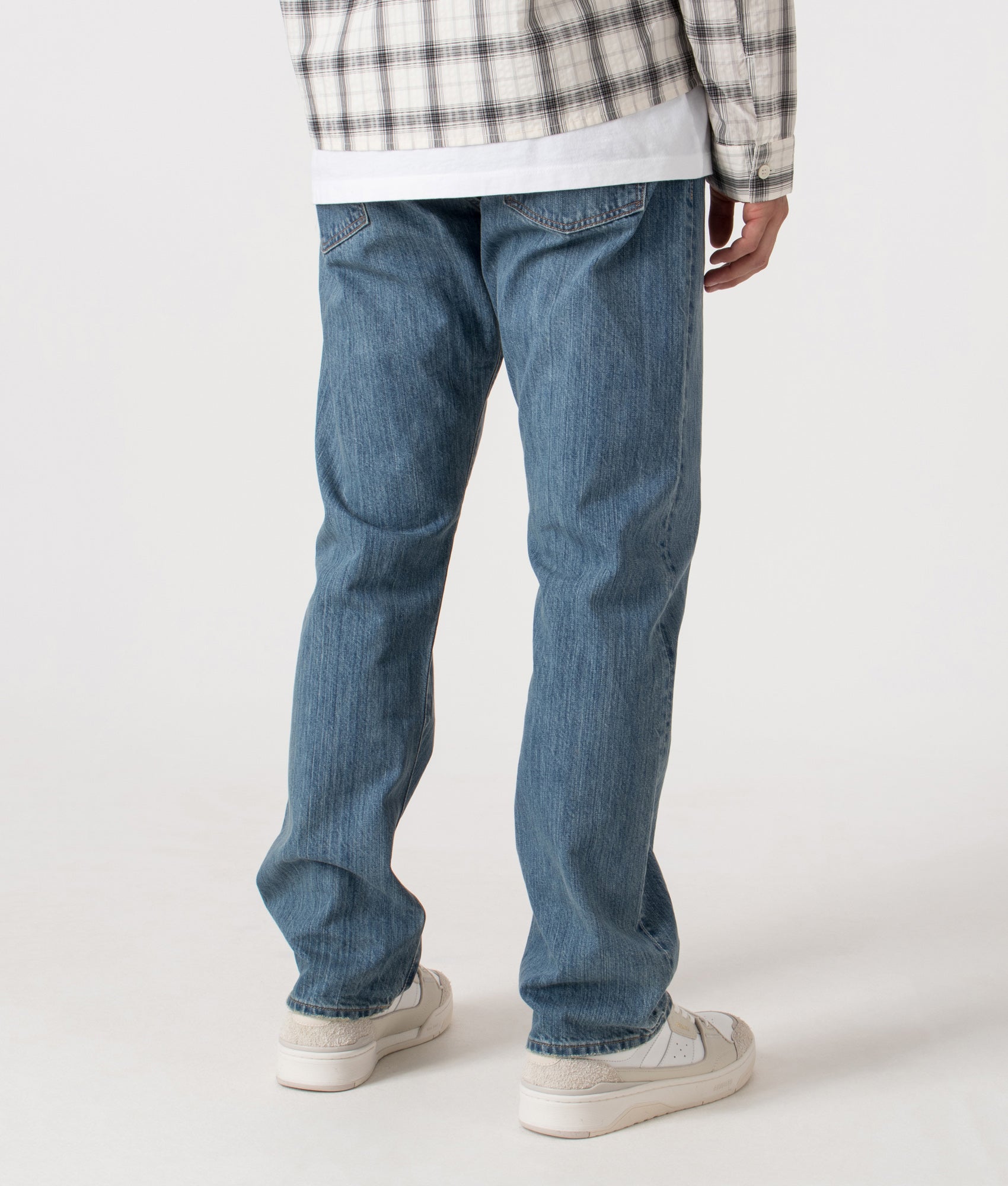 Straight Fit Hampton Jeans by Polo Ralph Lauren in Stanton Wash. Shot by EQVVS. Back shot.