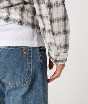 Straight Fit Hampton Jeans by Polo Ralph Lauren in Stanton Wash. Shot by EQVVS. Back detail shot.