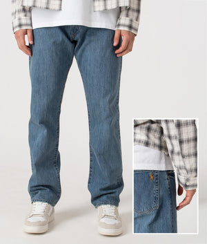 Straight Fit Hampton Jeans by Polo Ralph Lauren in Stanton Wash. Shot by EQVVS. Front & Back detail shot.