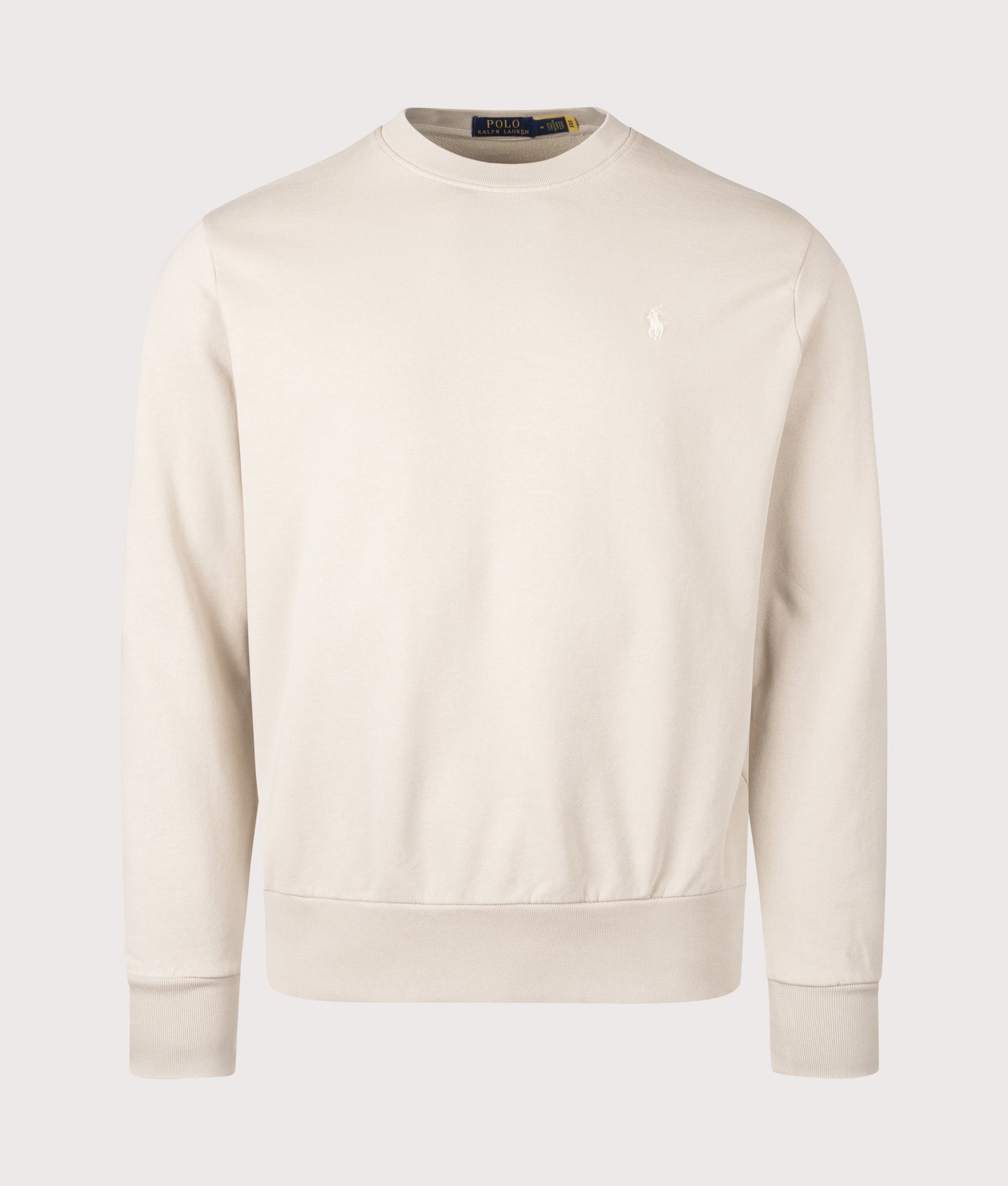 Polo Ralph Lauren, Loopback Terry Sweatshirt, Stoneware Grey,  Eqvvs Menswear, front shot angle