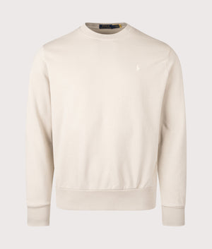 Polo Ralph Lauren, Loopback Terry Sweatshirt, Stoneware Grey,  Eqvvs Menswear, front shot angle