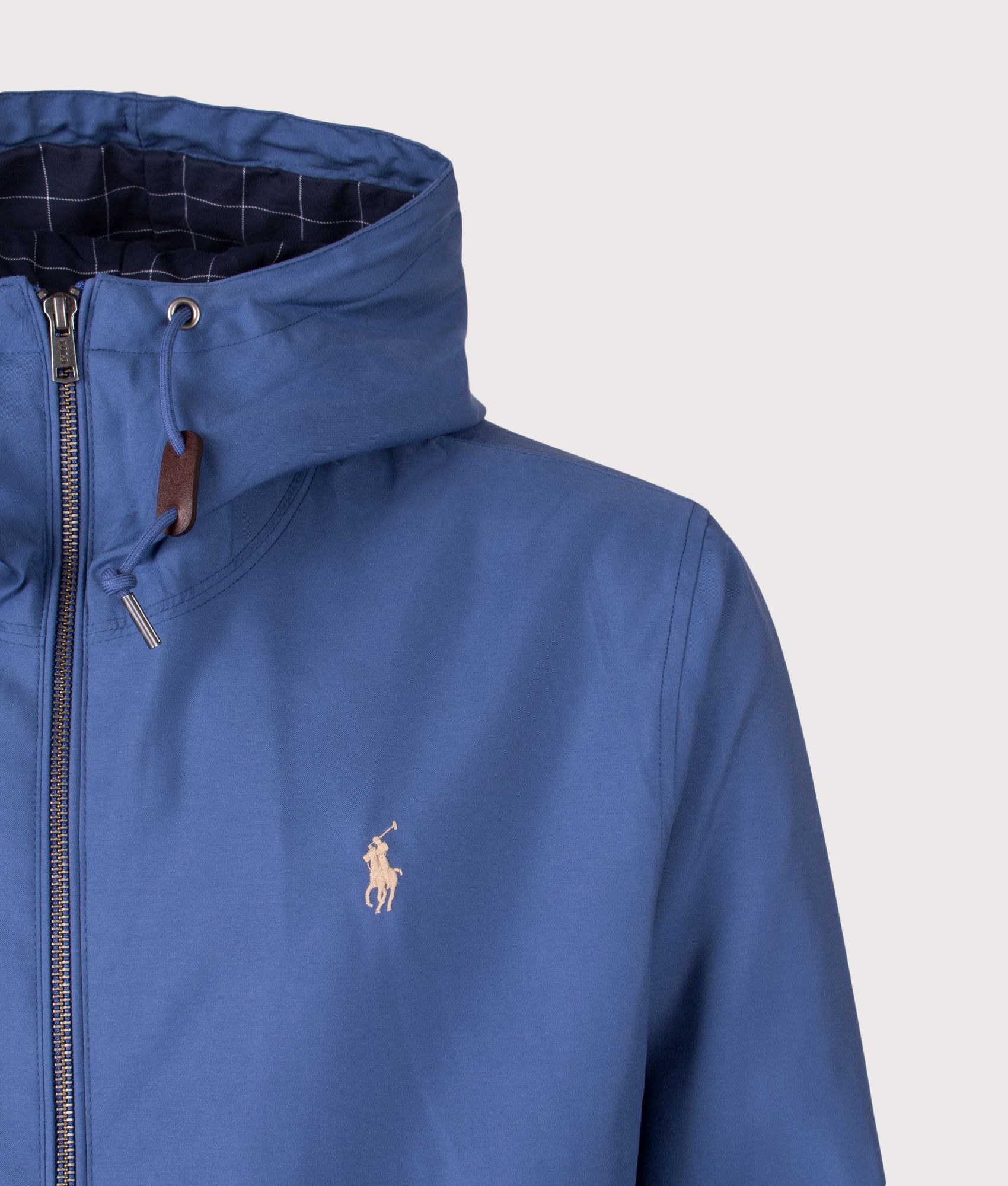 Twill Hooded Jacket. Shot by EQVVS. Detail shot.