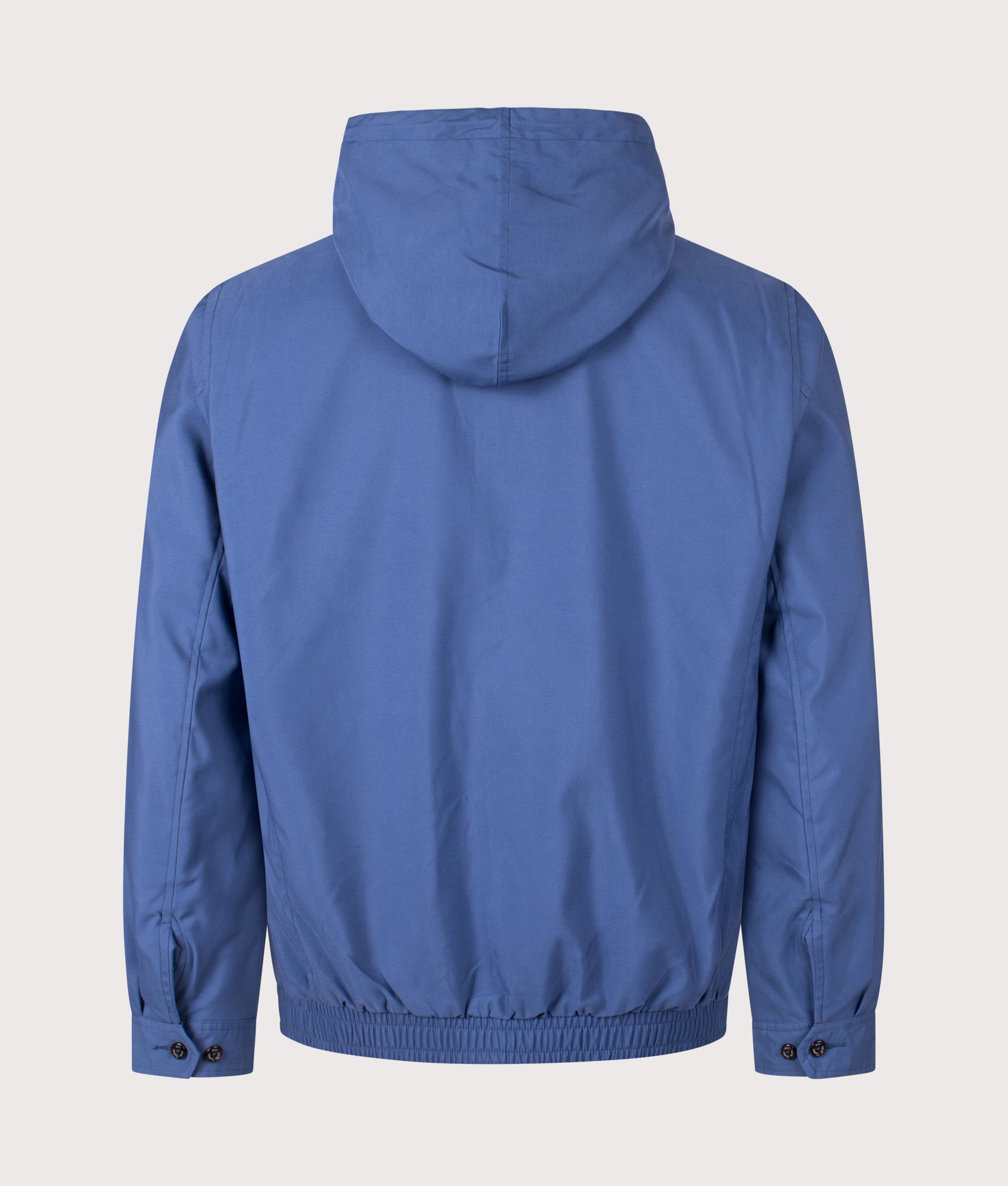Twill Hooded Jacket. Shot by EQVVS. Back shot.