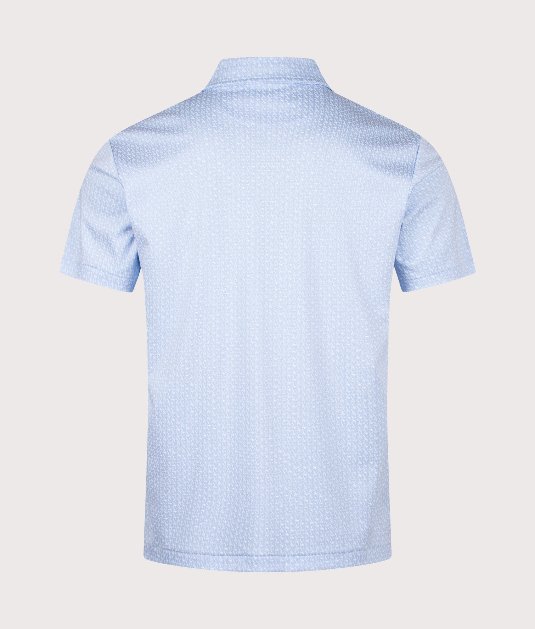Custom Slim Fit Cotton Pique Polo Shirt. Shot by EQVVS. Back shot.
