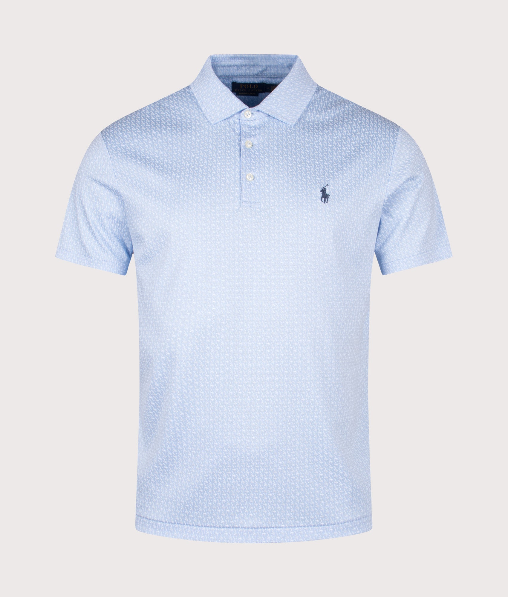 Custom Slim Fit Cotton Pique Polo Shirt. Shot by EQVVS. Front shot.