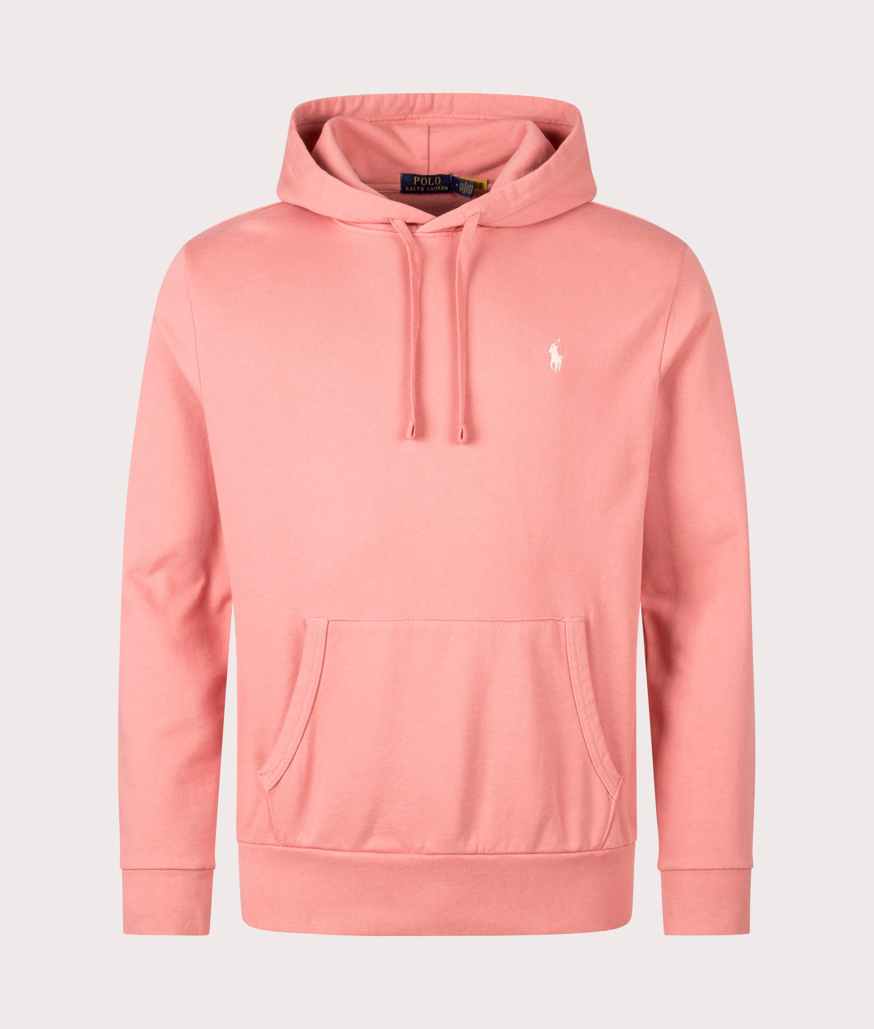 Loopback Fleece Hoodie by Polo Ralph Lauren in Desert Rose. Shot by EQVVS. Front shot.