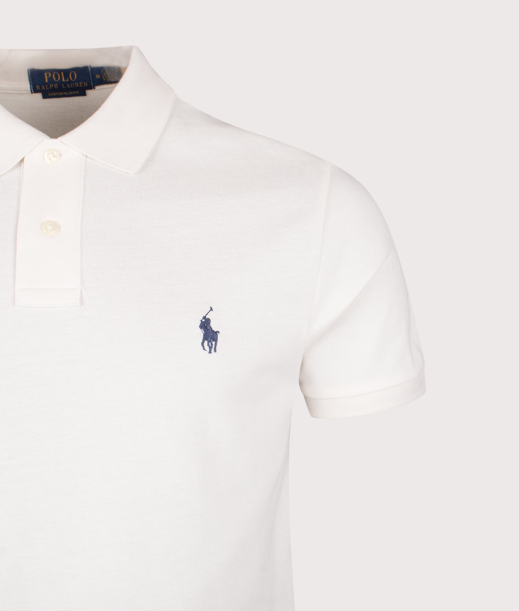 Custom Slim Fit Mesh Polo Shirt. Shot by EQVVS. Detail shot.