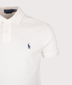 Custom Slim Fit Mesh Polo Shirt. Shot by EQVVS. Detail shot.