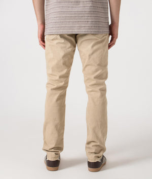 Slim Fit Sulliivan Strecth Jeans by Polo Ralph Lauren in Khaki Hill. /shot by EQVVS. Back Shot.