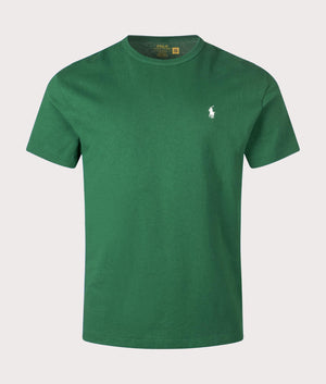 Classic Fit Jersey T-Shirt by Polo Ralph Lauren in Tennis Green. Shot by EQVVS. Front shot.