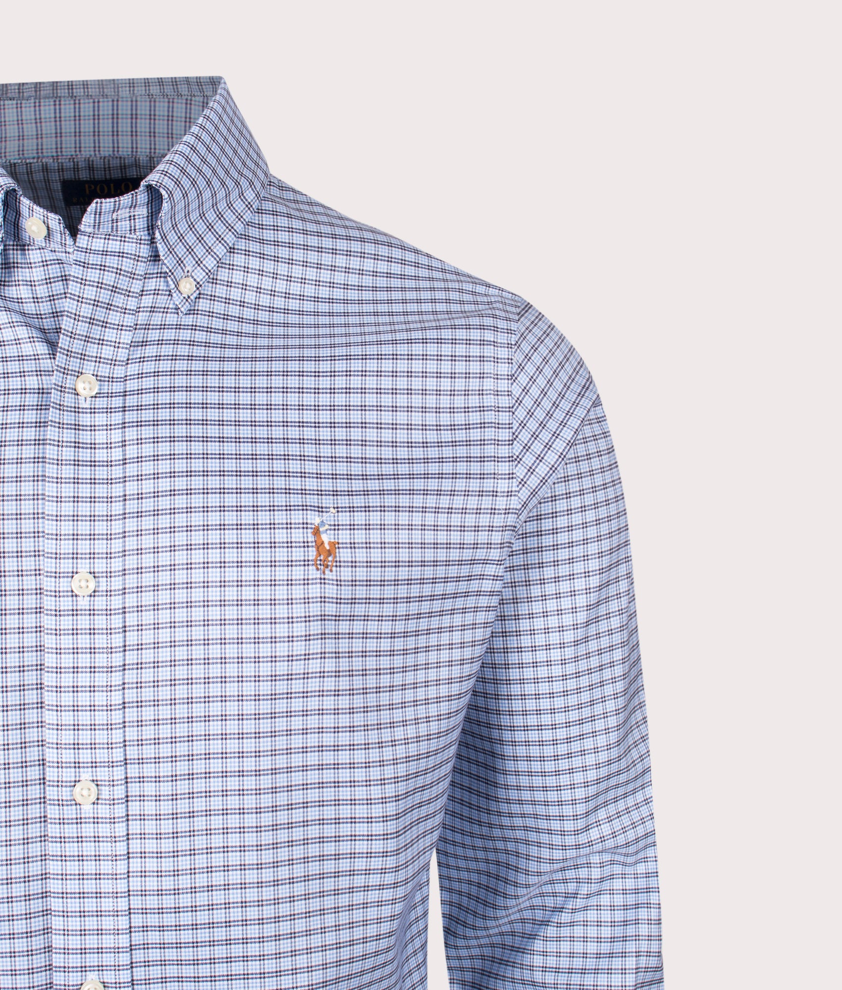 Custom Fit Gingham Pinpoint Oxford Shirt