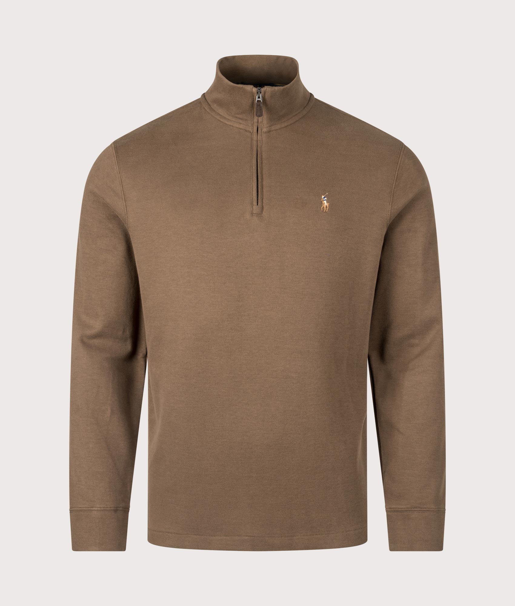 Estate-Rib Quarter Zip Knit. Shot by EQVVS. Front shot.