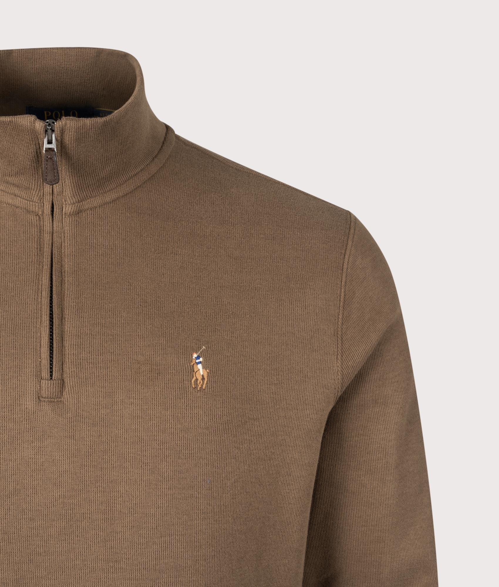 Estate-Rib Quarter Zip Knit. Shot by EQVVS. Detail shot.