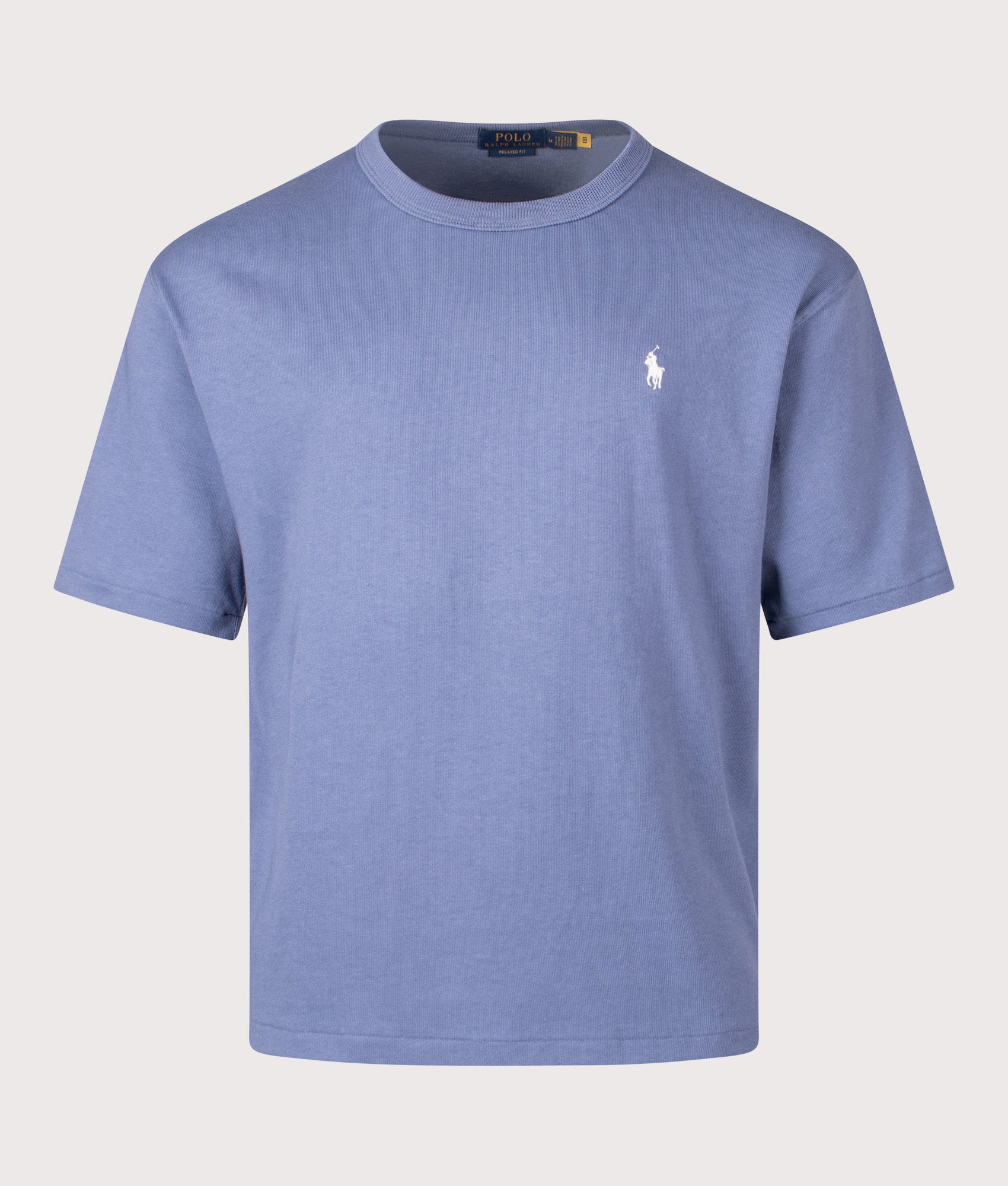 Relaxed Fit Logo Jersey T-Shirt. Shot by QVVS. Front shot.