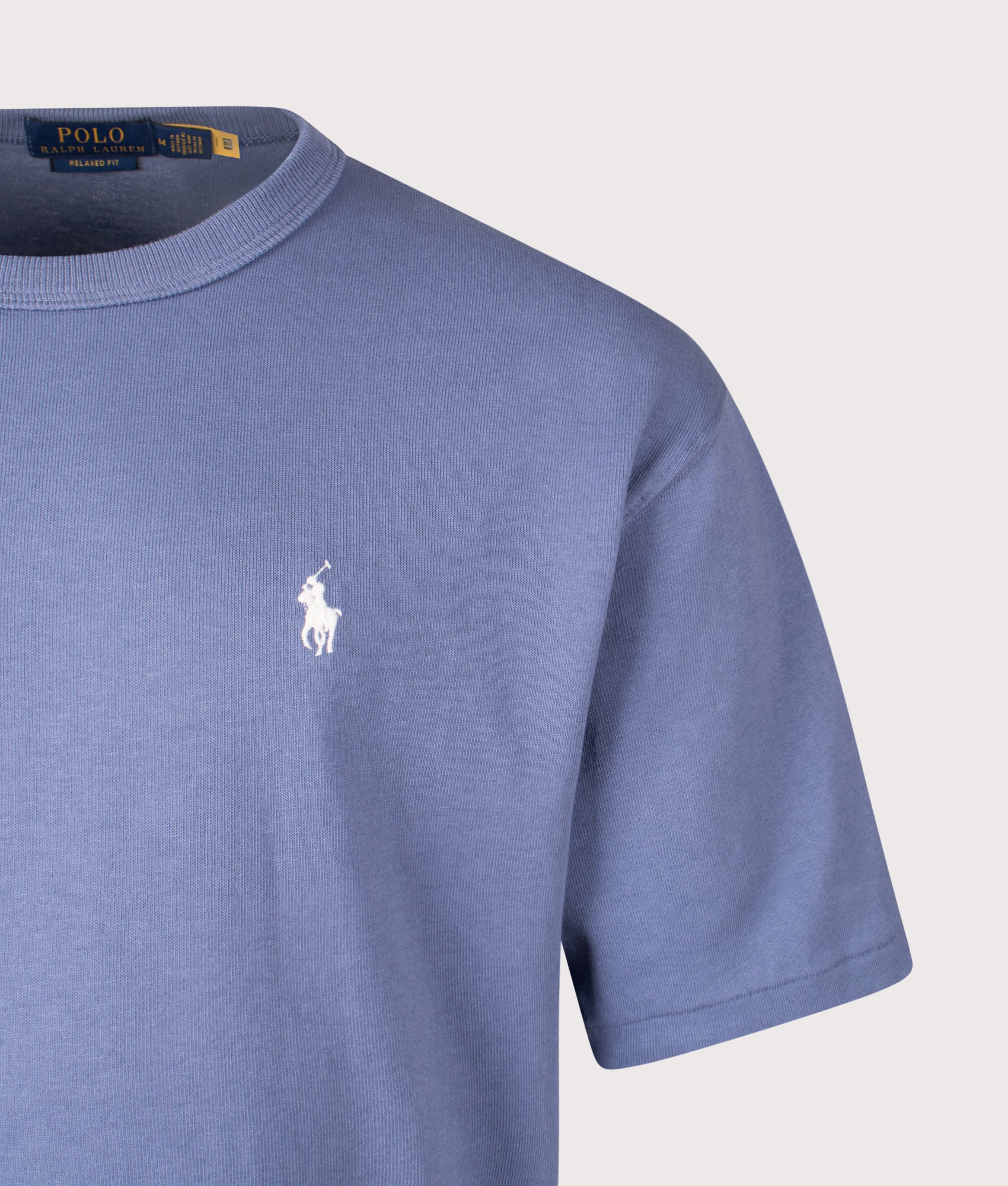 Relaxed Fit Logo Jersey T-Shirt. Shot by QVVS. Detail shot.