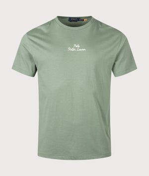 Classic Fit Embroidered T-Shirt in Fatigue | Polo Ralph Lauren | Shot at EQVVS | Front shot 