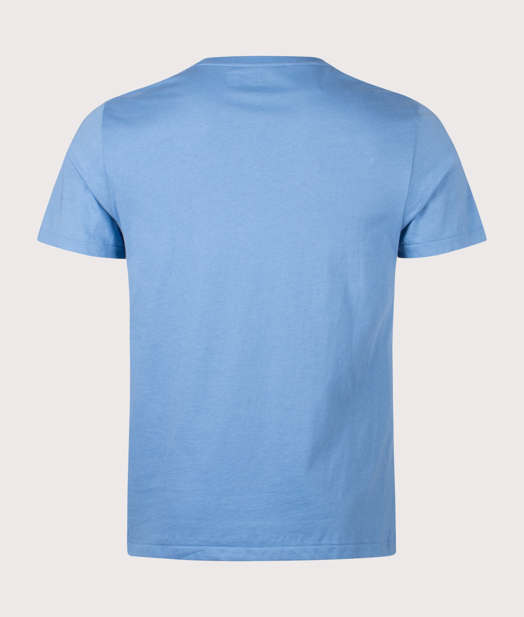 Logo Cotton Jersey T-Shirt by Polo Ralph Lauren in Hetteras Blue. Shot by EQVVS. Back shot.
