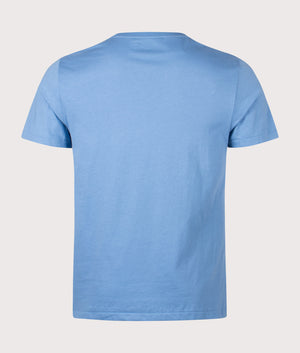 Logo Cotton Jersey T-Shirt by Polo Ralph Lauren in Hetteras Blue. Shot by EQVVS. Back shot.