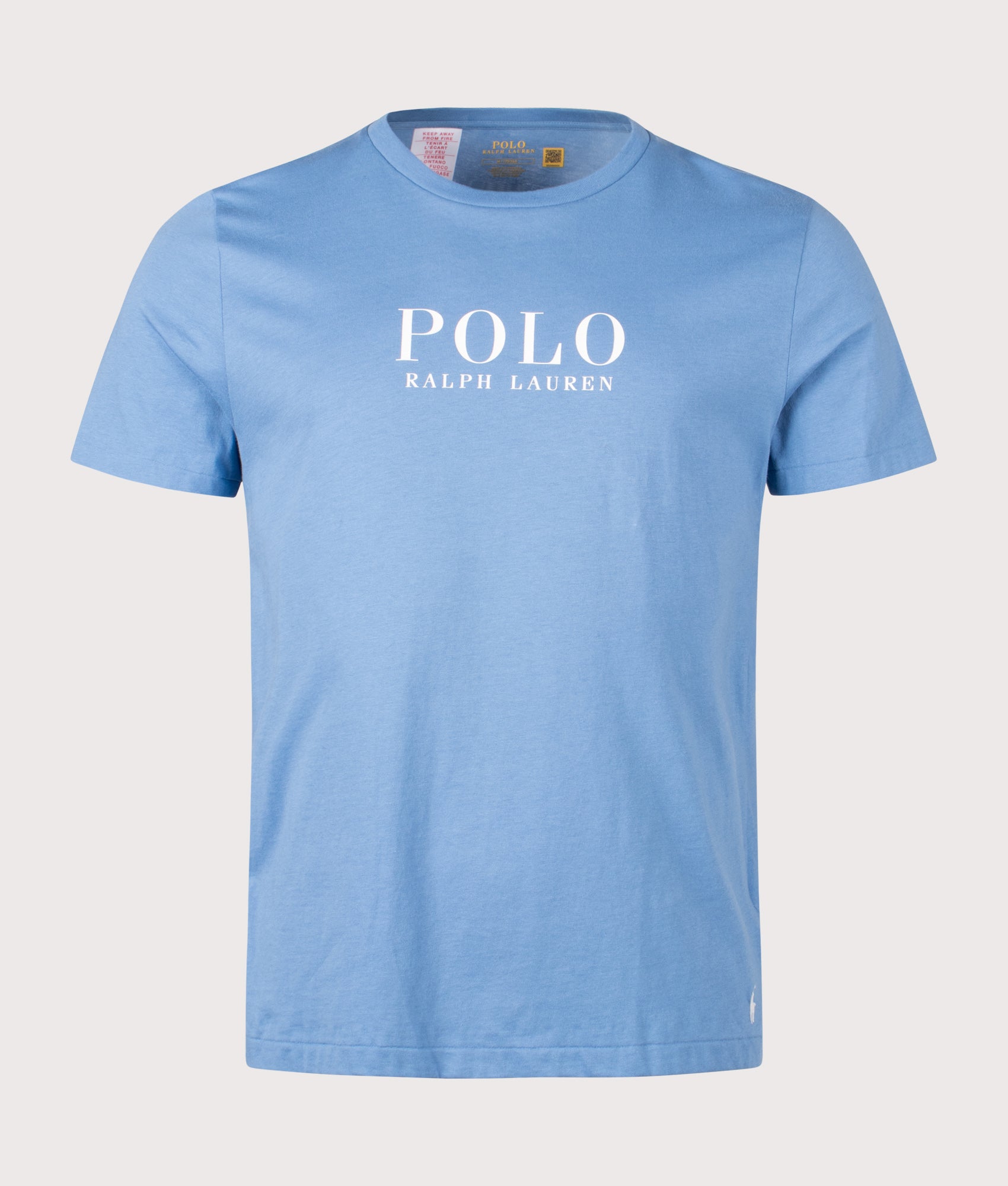 Logo Cotton Jersey T-Shirt by Polo Ralph Lauren in Hetteras Blue. Shot by EQVVS. Front shot.