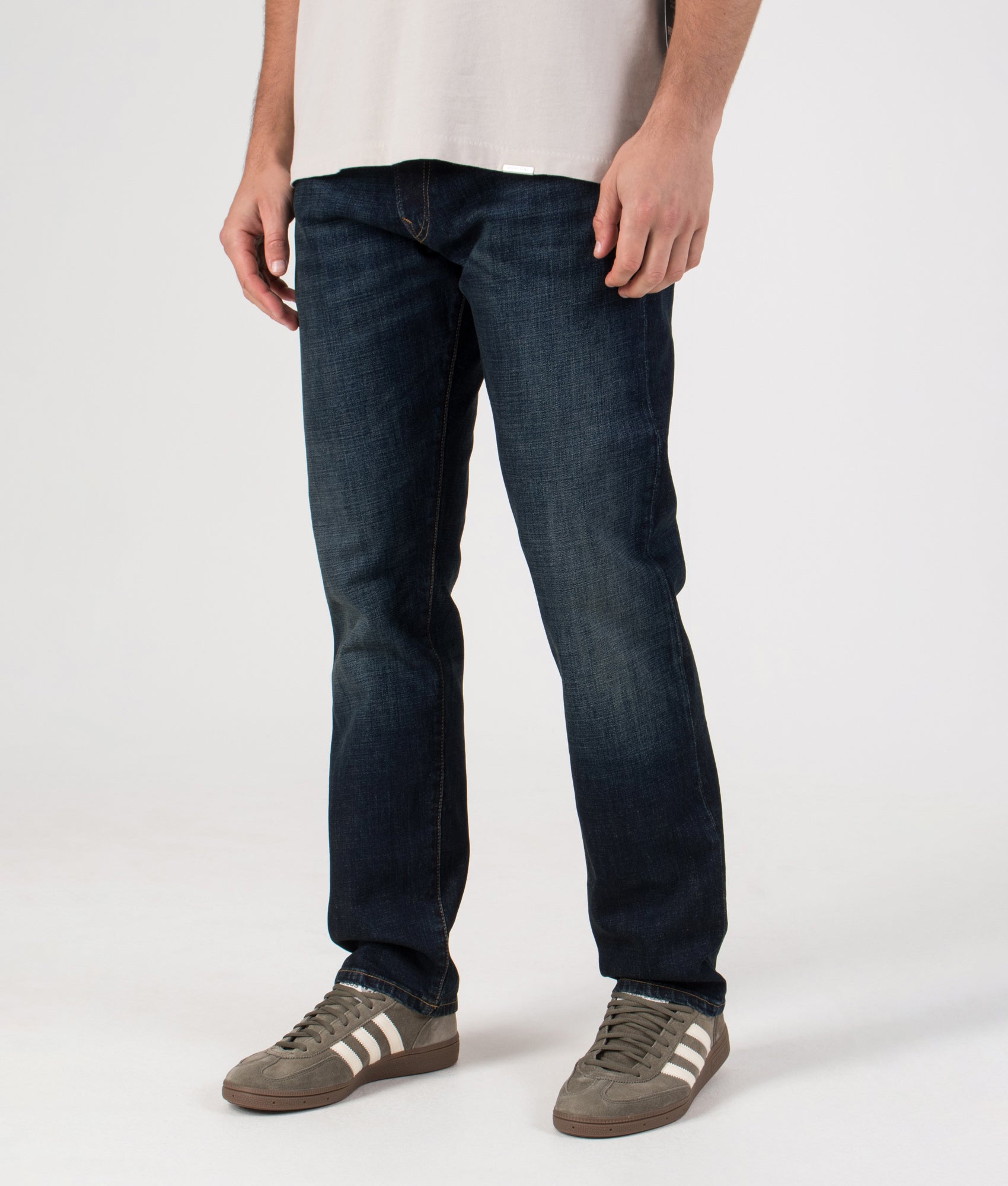 Polo Ralph Lauren Hampton Relaxed Straight stretch in Murphy Stretch at EQVVS Menswear. Angled front shot.