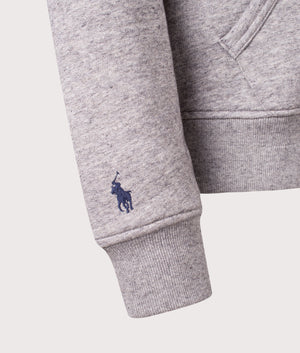 The RL Logo Collared Sweatshirt. Shot by EQVVS. Detail shot.