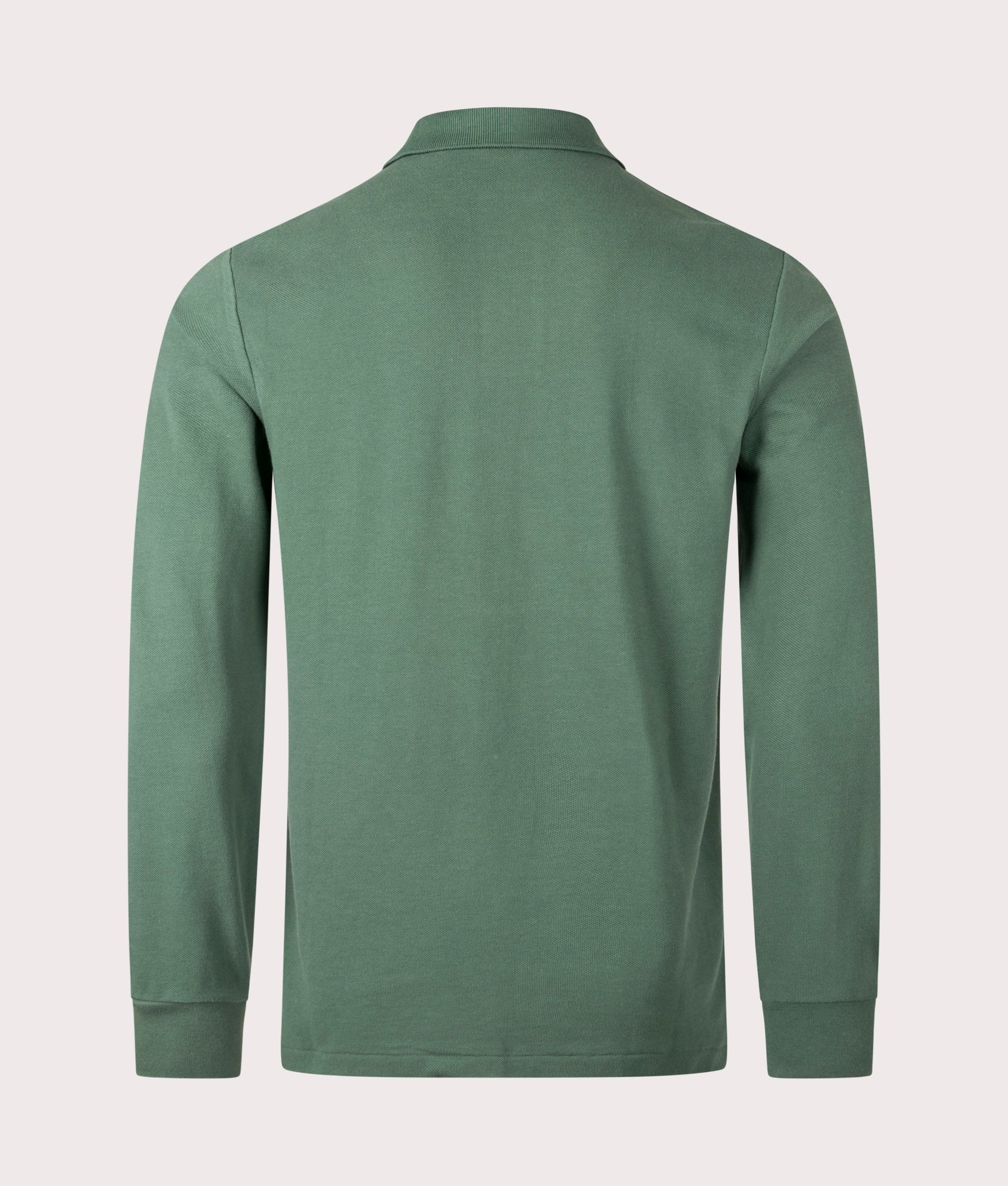 Custom Slim Fit Long Sleeve Polo Shirt in Wahed Forest . 100% Cotton | Polo Ralph Lauren | Shot at EQVVS | Back shot 