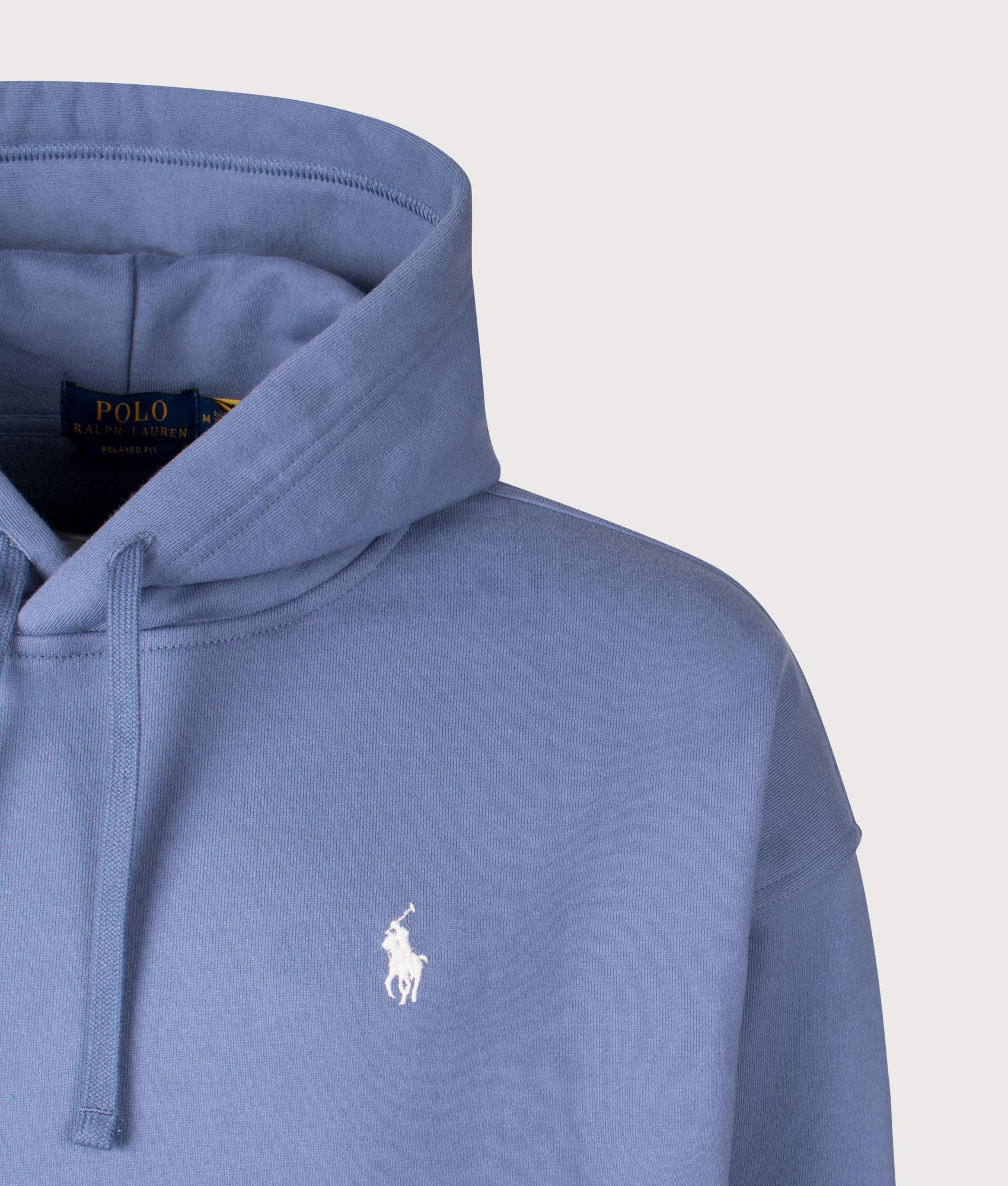 Relaxed Fit Logo Hoodie. Shot by EQVVS. Detail shot.